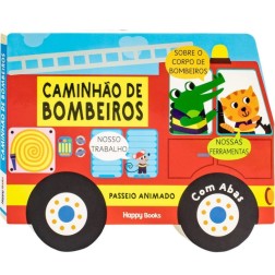 Passeia Animado Com Abas: Caminhão de Bombeiros