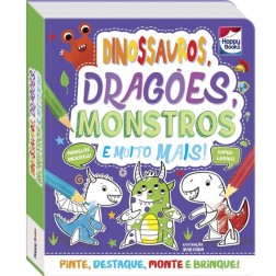 Colorir e Montar: Dinossauros, Dragões, Montros e Muito Mais