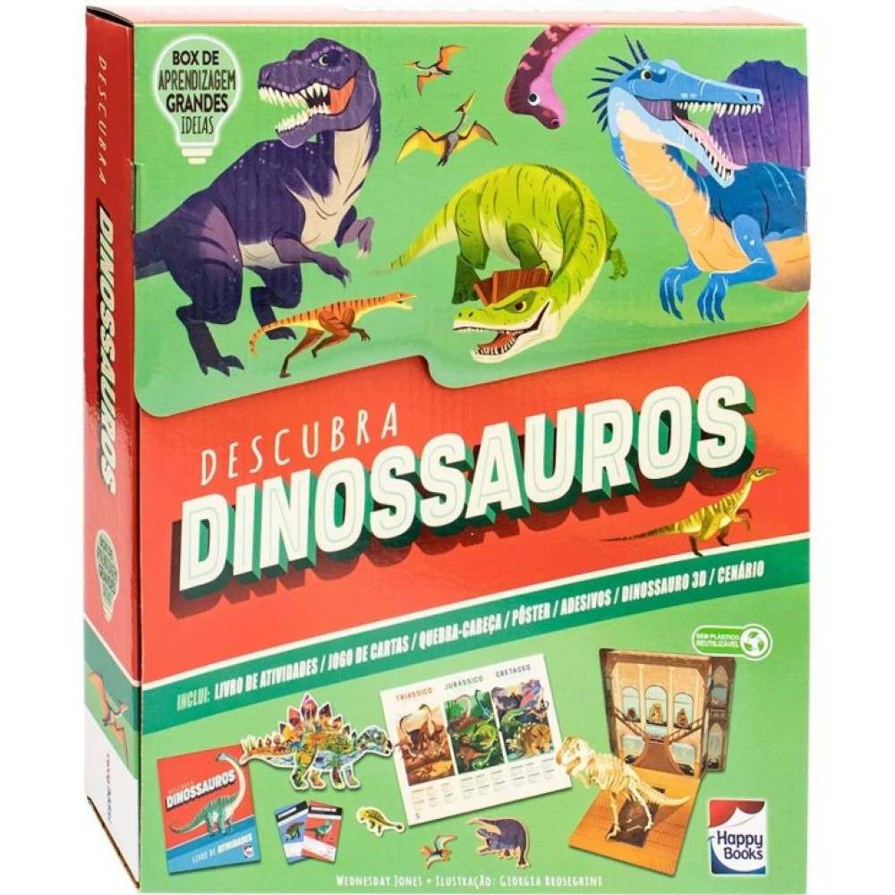 Descubra Dinossauro - BOX de Aprendizagem - Grandes Ideias