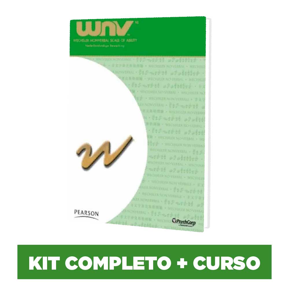 WNV - Escala Wechsler Não Verbal de Inteligência - Kit completo