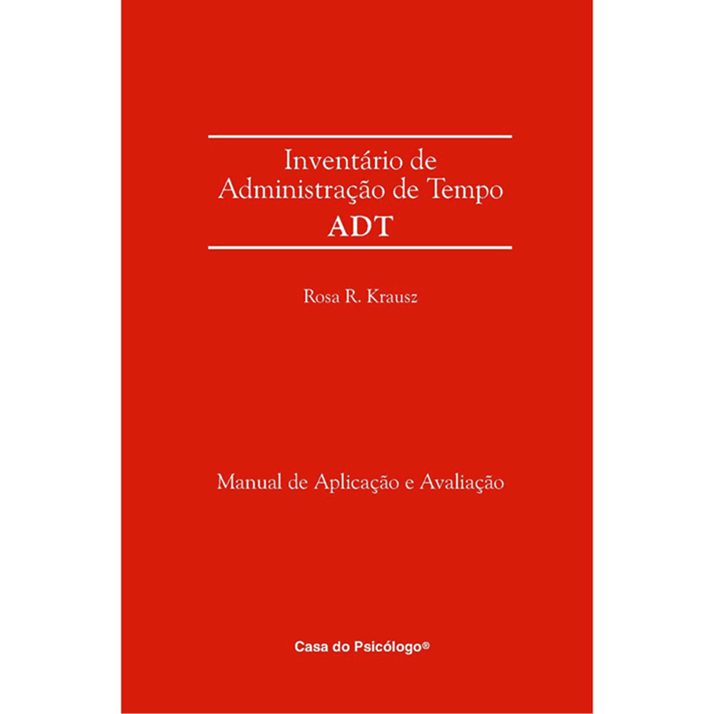 ADT - Inventario de Administração do Tempo - Kit completo