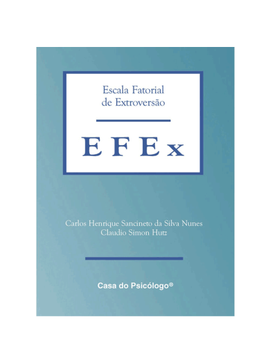 EFEX - Escala Fatorial de Extroversão - Kit