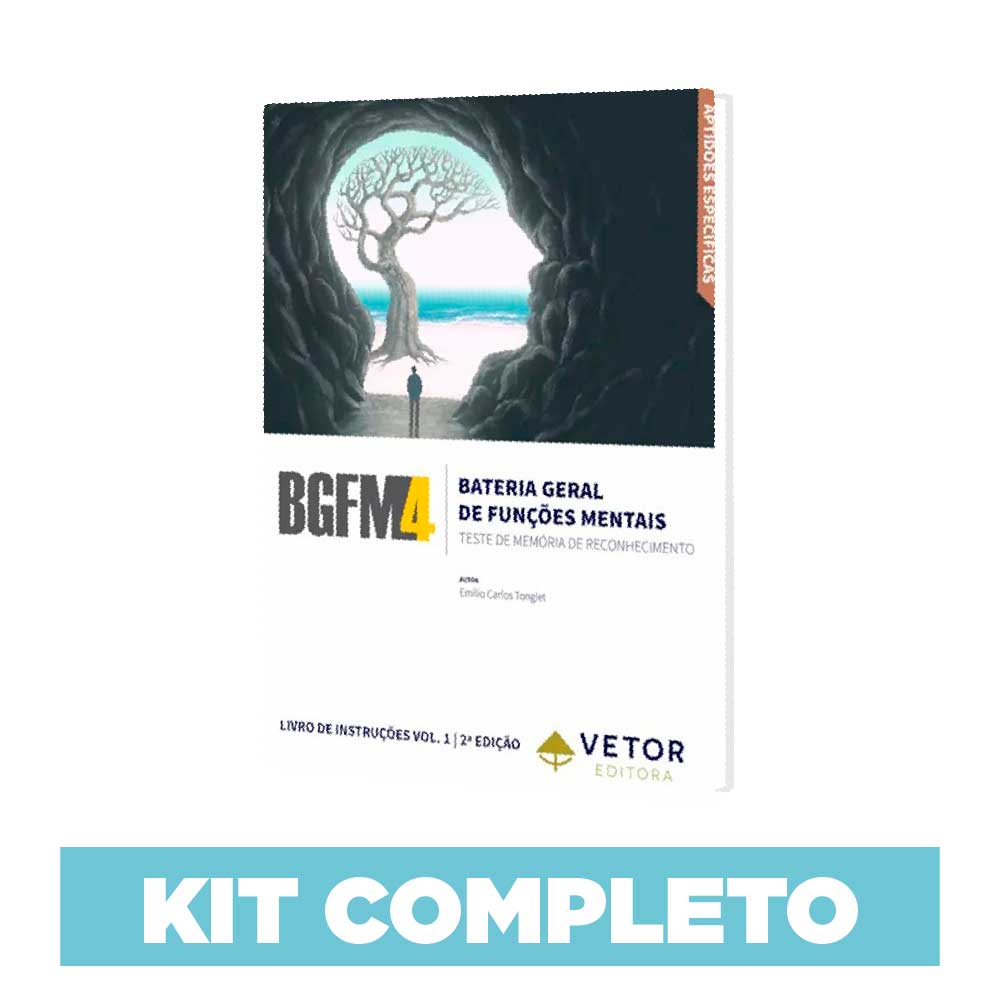 BGFM 4 - Teste de Memória de Reconhecimento - Kit completo 