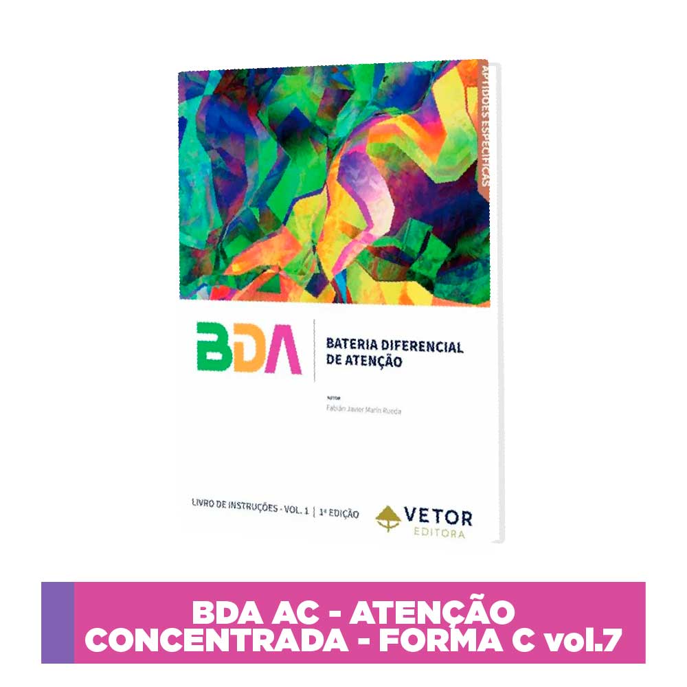 BDA - Bateria Diferencial de Atenção - Atenção Concentrada - Forma C - VOL.7