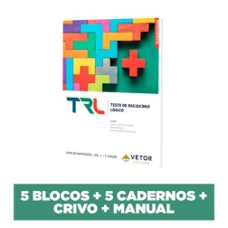TRL - Teste de Raciocínio Lógico - Combo 5 Blocos+Manual e Crivo