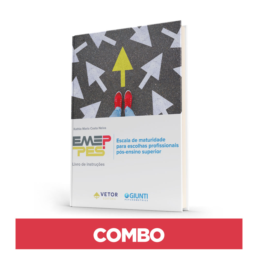 EMEP-PES - Escala de Maturidade para Escolhas Profissionais Pós-Ensino Superior - Combo (Manual+Aplicação Online) EMEP-PES - Escala de Maturidade para Escolhas Profissionais Pós-Ensino Superior - Combo (Manual+Aplicação Online)
