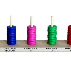 Ábaco Aberto - Argolas de Plástico (50 Argolas)