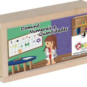 Dominó Numerais e Quantidades - MDF