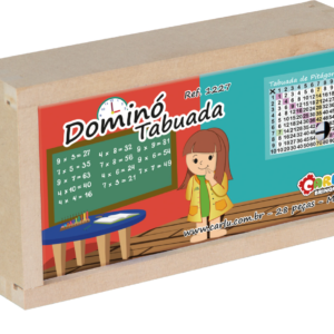 Domino tabuada mdf