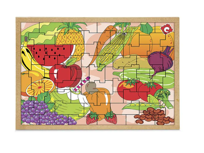 quebra cabeca frutas e legumes