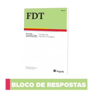 FDT – Teste dos cinco dígitos - Bloco de aplicação