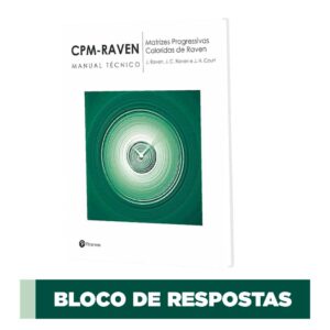 CPM RAVEN - RAVEN INFANTIL - Matrizes Progressivas Coloridas de Raven - Bloco de aplicação (25 Folhas)
