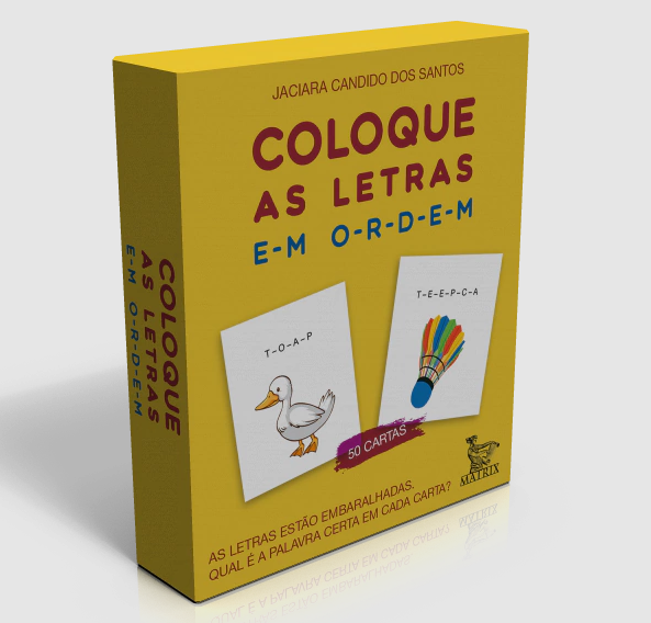 coloque as letras em ordem