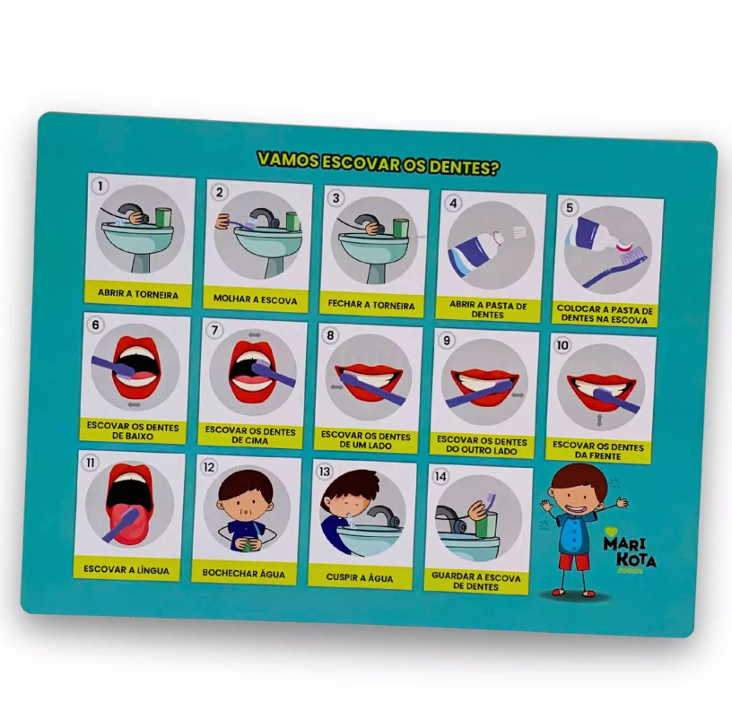 vamos escovar os dentes