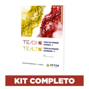 TEADI-TEALT 2 - Teste de Atenção Dividida/Alternada 2 - Kit Completo