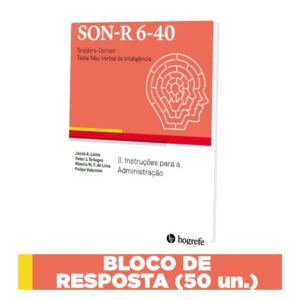 SON-R 6-40 - Teste não-verbal de inteligência - Formulário de Registro (50 un.)